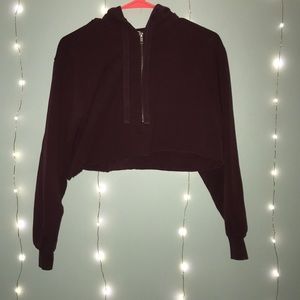 cropped hoodie